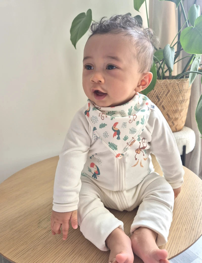 Bavoir bandana bébé - Jungle