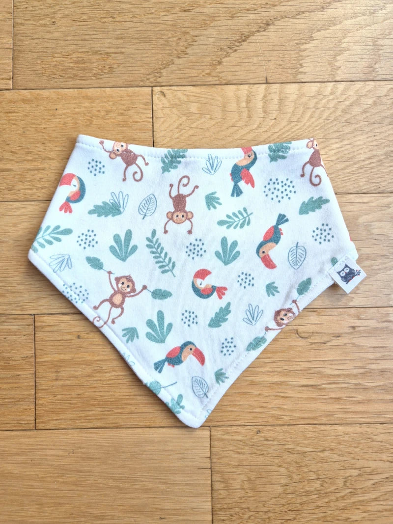 Bavoir bandana bébé - Jungle