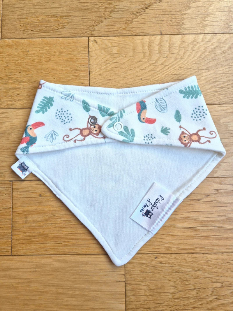 Bavoir bandana bébé - Jungle