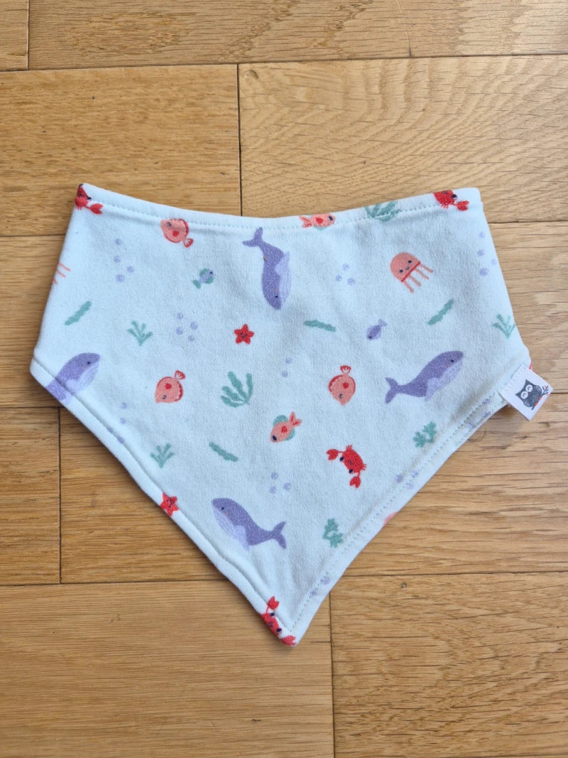 Bavoir bandana bébé - Mer