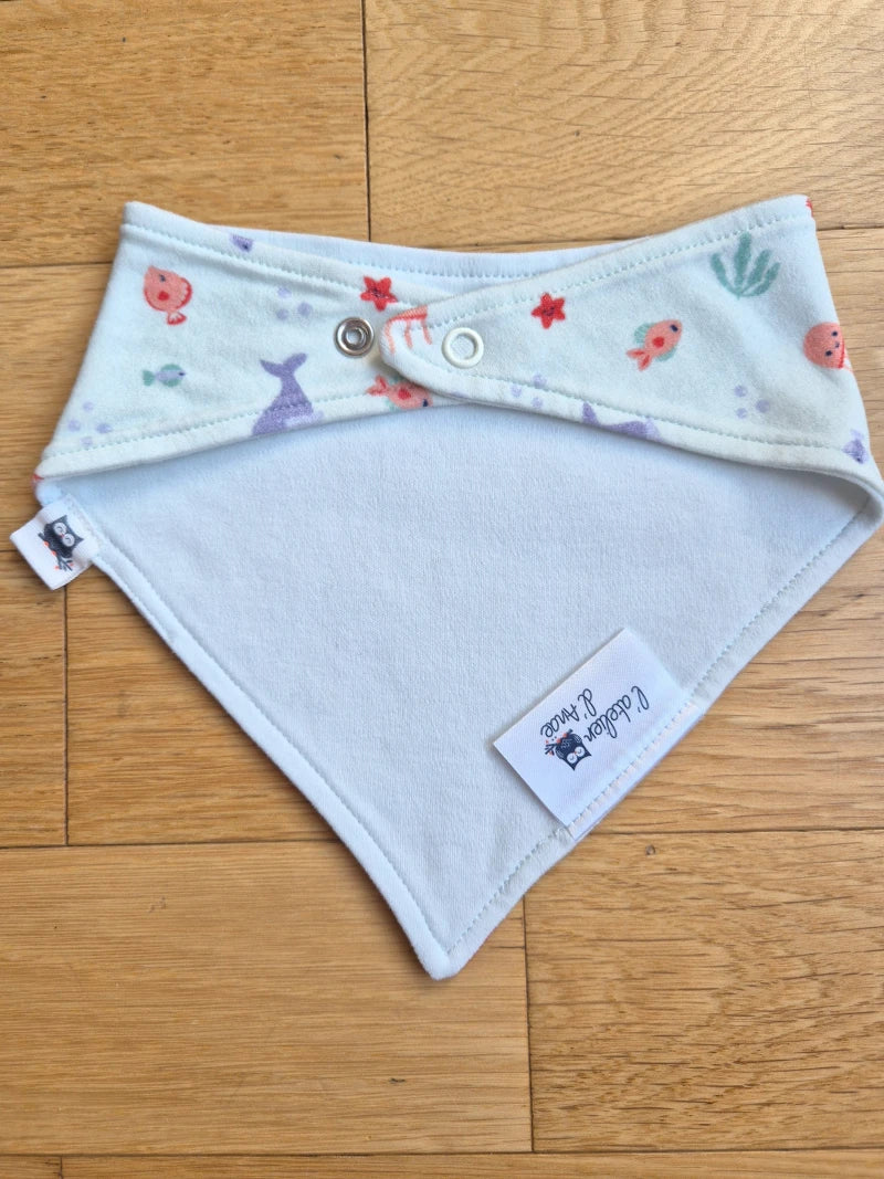 Bavoir bandana bébé - Mer