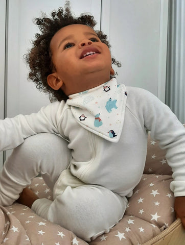 Bavoir bandana bébé - Mer