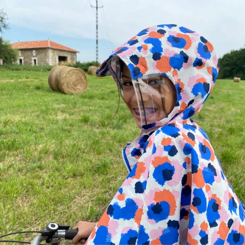 Cape de pluie enfant en polyester recyclé