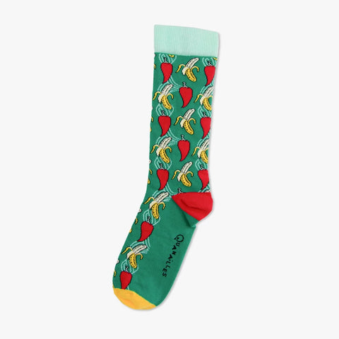 Lucille Pattern | Paire de chaussettes Banane - Piment