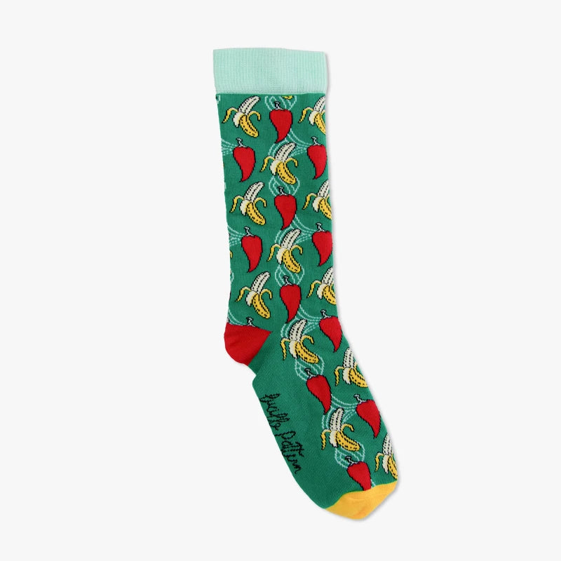 Lucille Pattern | Paire de chaussettes Banane - Piment