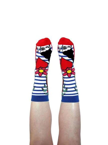 Caroline Barel | Paire de chaussettes marinière