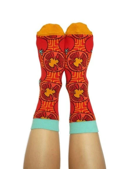 Lucille Pattern | Paire de chaussettes Tomates