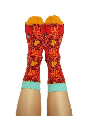 Lucille Pattern | Paire de chaussettes Tomates