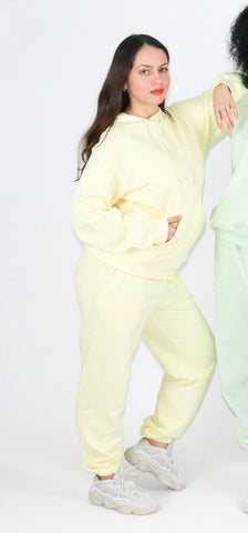 Sweat Néphélée jaune avec logo Aphaïa