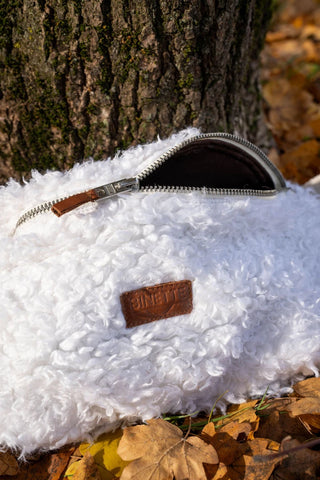 Sac Banane Binette Boule de neige - Molleton Blanc ❄️