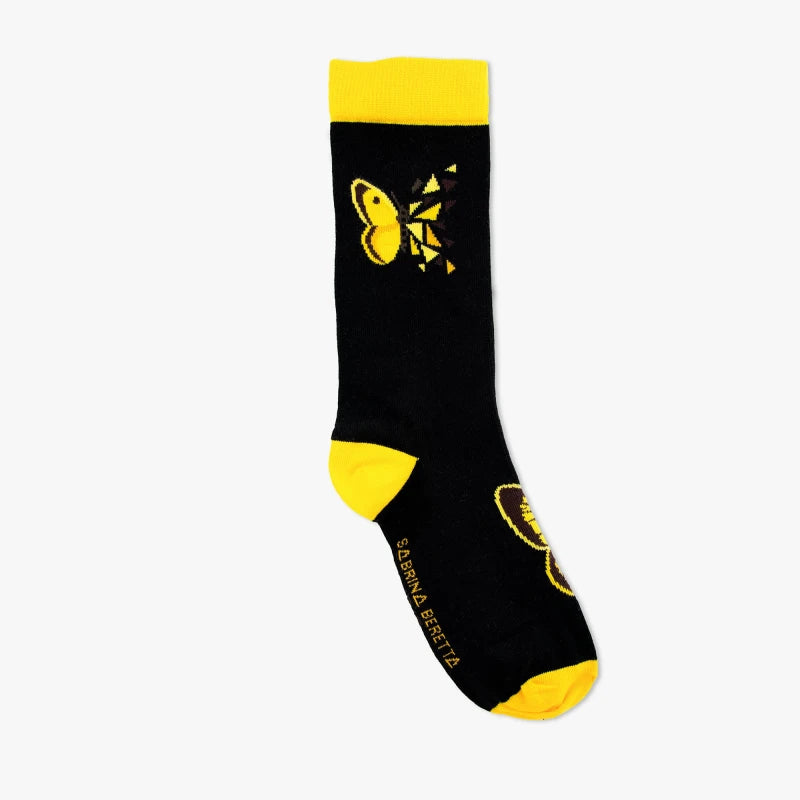 Sabrina Beretta | Paire de chaussettes Butterfly Effect jaune