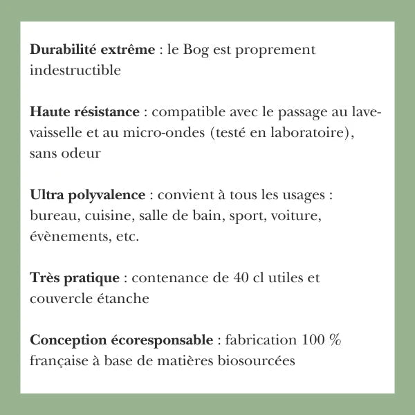 Le Bog - Matières bio-sourcées et recyclées