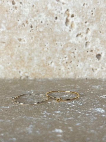 Bague Pur – Gold Filled 14k ou Argent