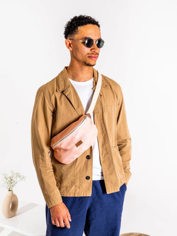 Sac banane Binette XL Cassis - Rose