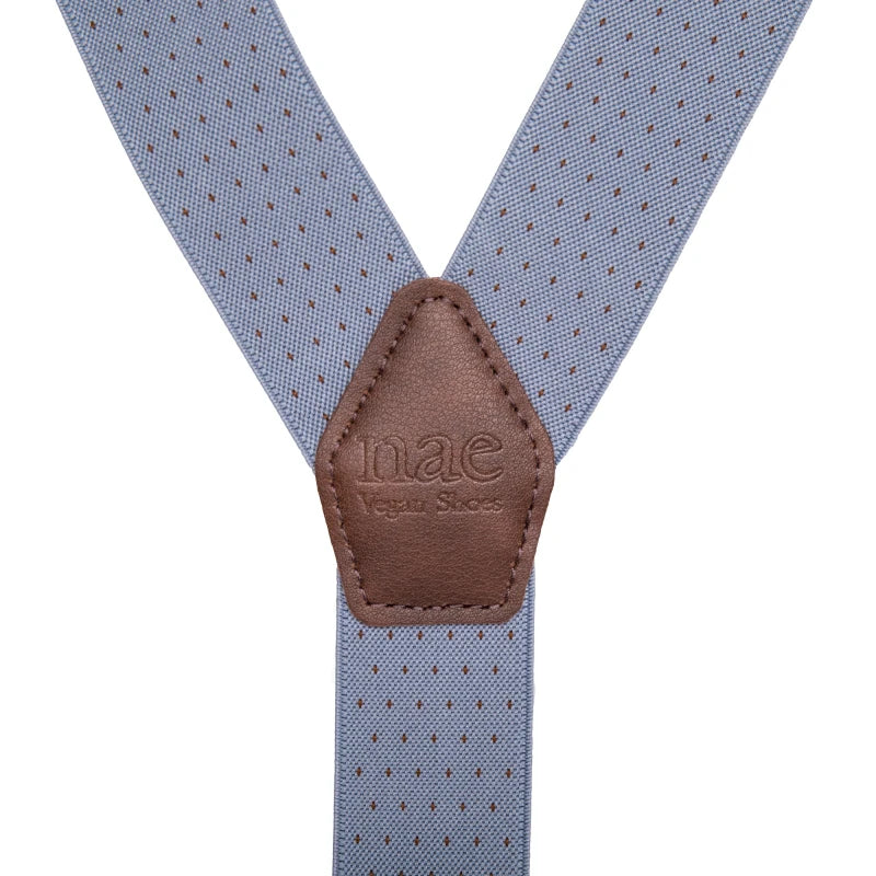 Men's Vegan Suspenders Adam Blue
