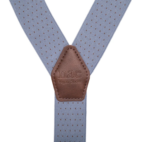Men's Vegan Suspenders Adam Blue