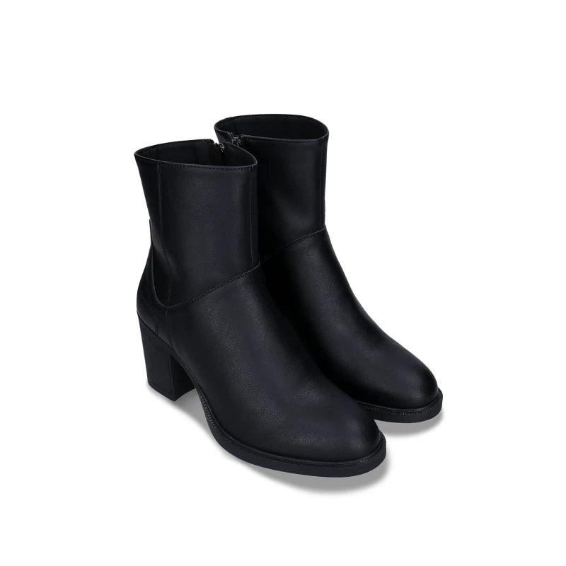 Women's Vegan Ankle Boots Alicia Black