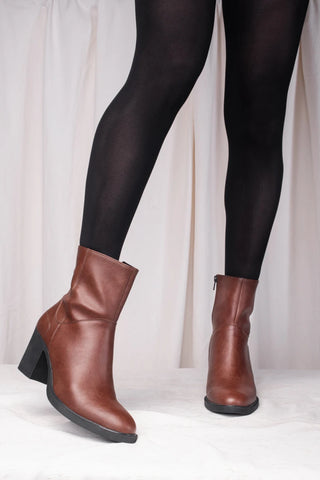 Women's Vegan Ankle Boots Alicia Brown
