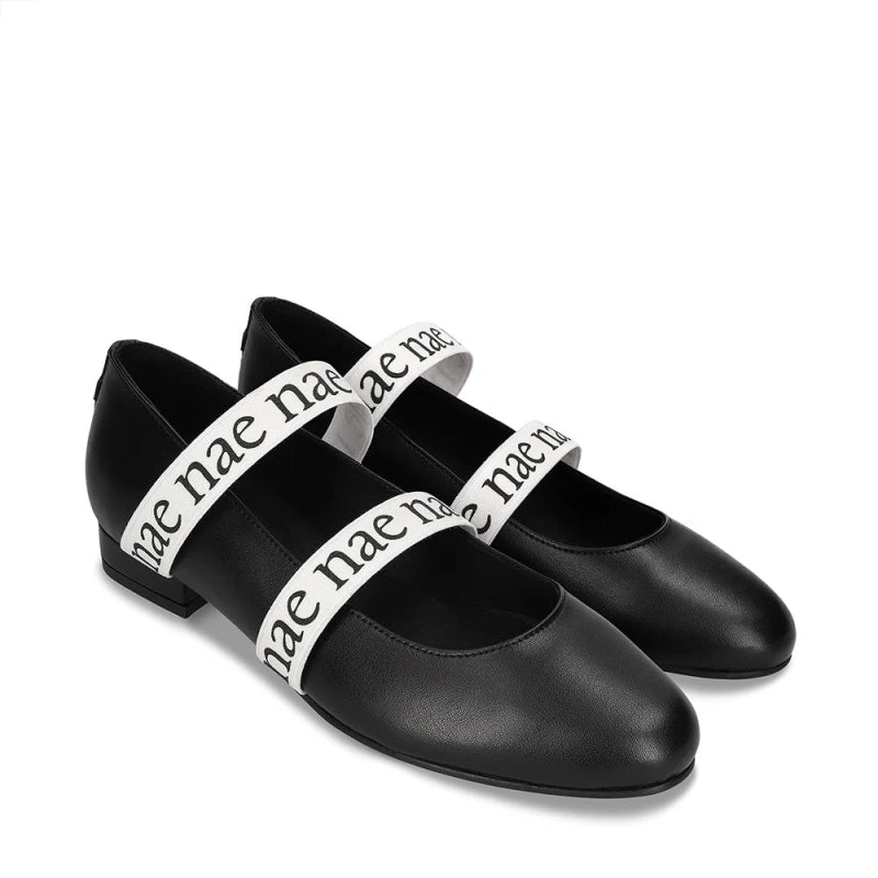 Women's Vegan Ballet Flats Aure Black