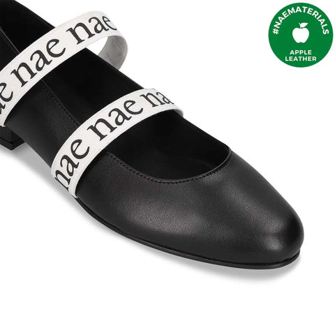 Women's Vegan Ballet Flats Aure Black