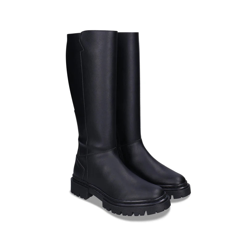 Women's Vegan Knee-High Boots Aurora Black