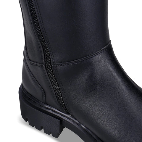 Women's Vegan Knee-High Boots Aurora Black