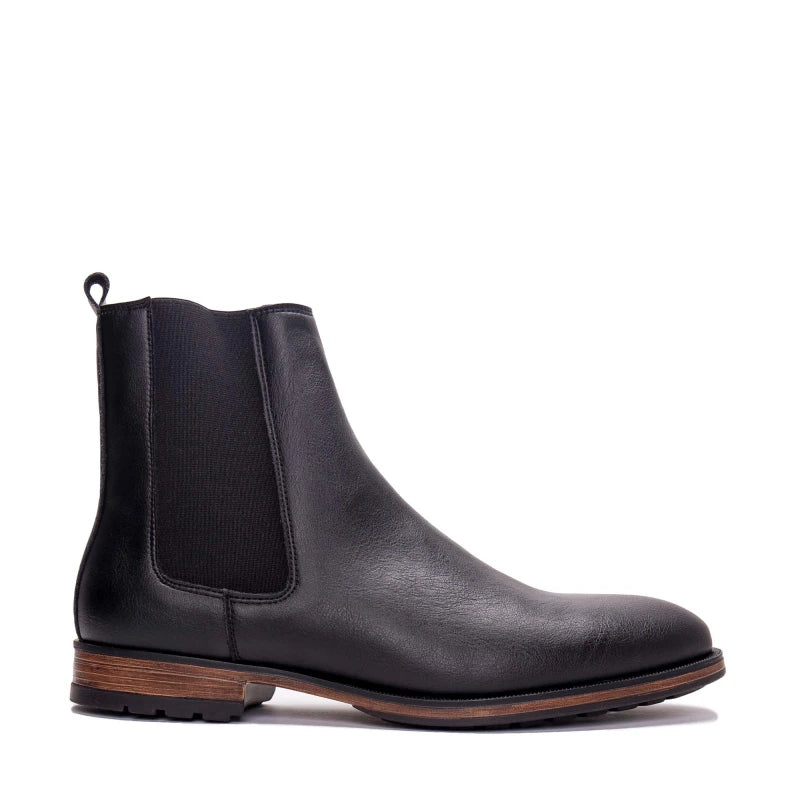 Men's Vegan Chelsea Boots Basti Black