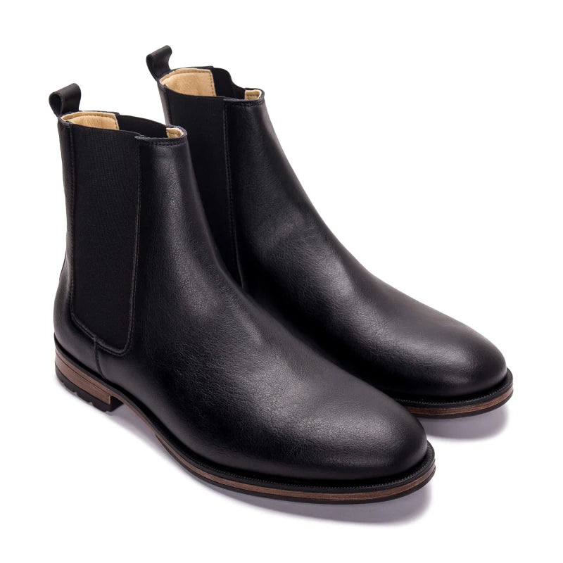Men's Vegan Chelsea Boots Basti Black