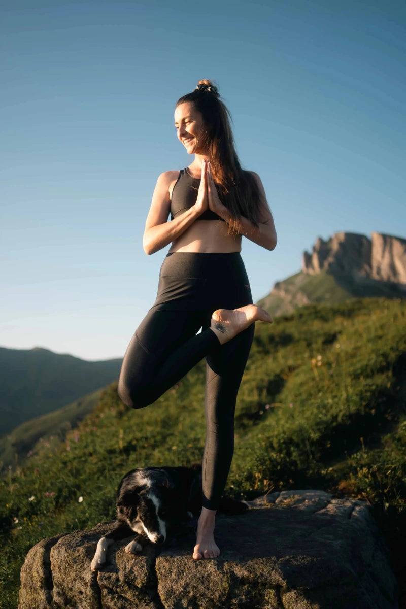 Legging sport femme noir"Orion" - Confort, maintien et style, écoresponsable