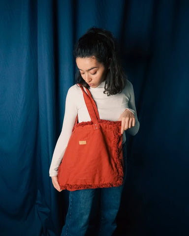Sac cabas Rouge - Terracotta ♥️