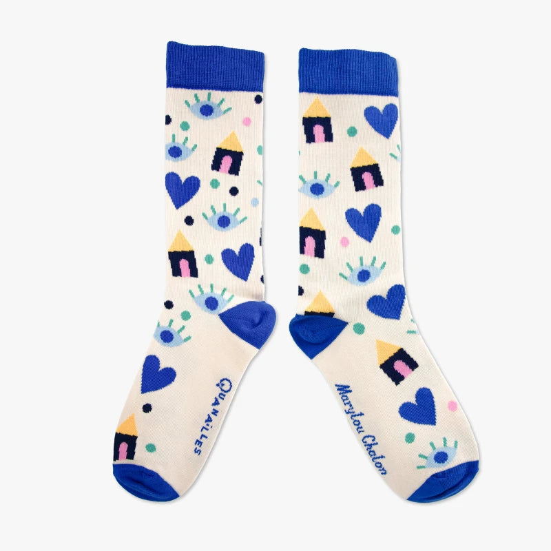 Marylou Chalon | Paire de chaussettes Cosy beige