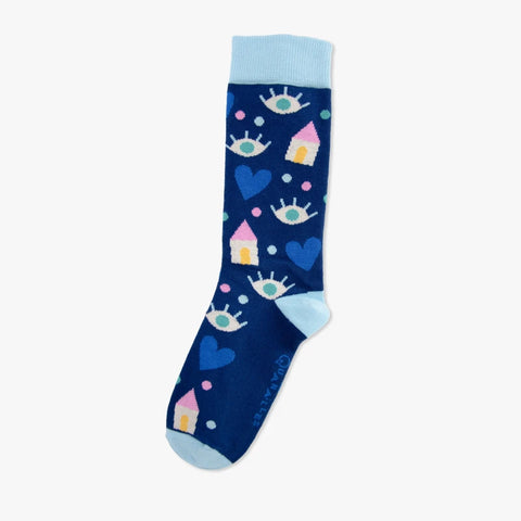 Marylou Chalon | Paire de chaussettes Cosy bleu