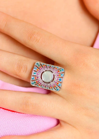 Bague argent femme Ombeline Nacre