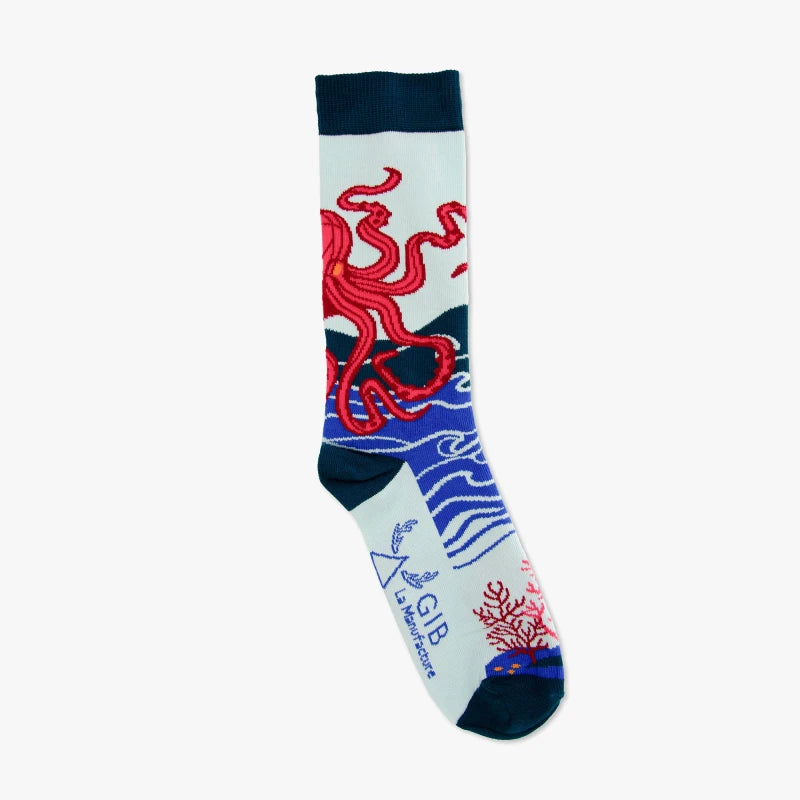 GIB La Manufacture | Paire de chaussettes Le poulpe