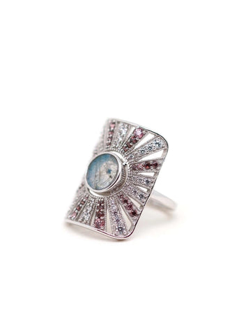 Bague argent femme Ombeline Labradorite