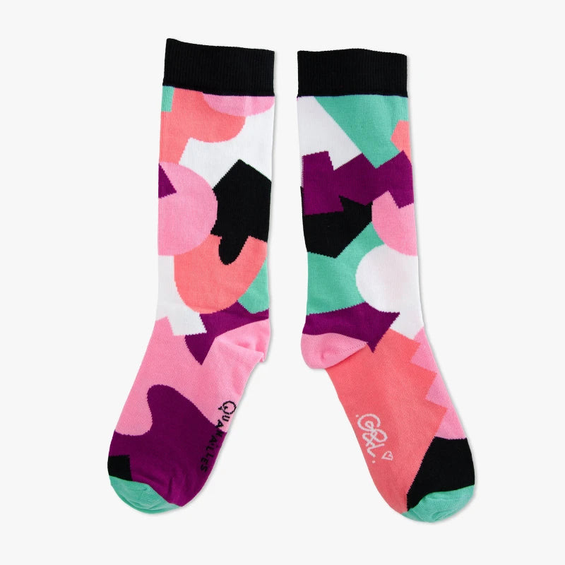 Guillaume & Laurie | Paire de chaussettes Abstract noir