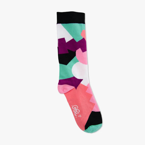 Guillaume & Laurie | Paire de chaussettes Abstract noir