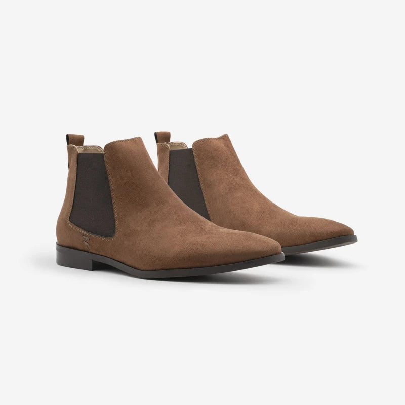 Alan - Marron Faux Suede