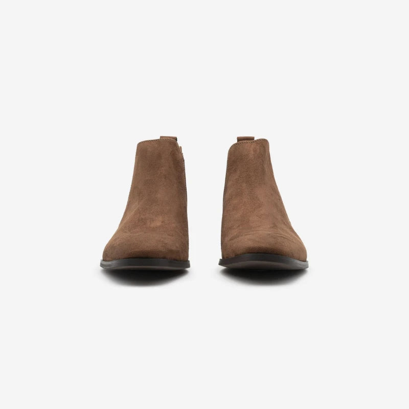 Alan - Marron Faux Suede