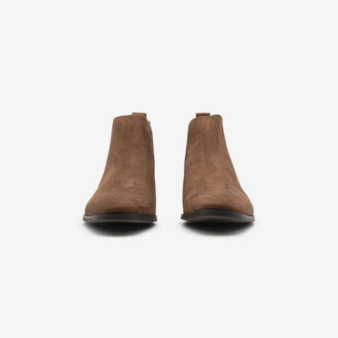 Alan - Marron Faux Suede