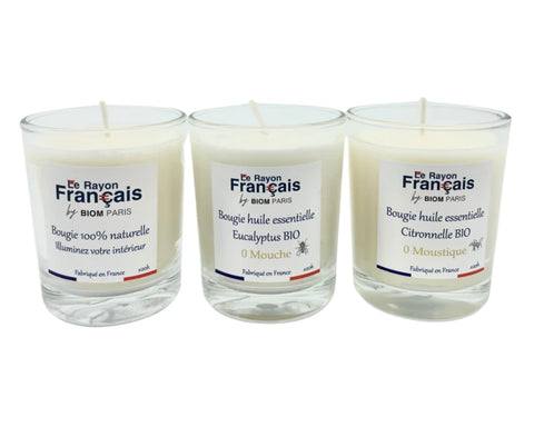 Bougie Naturelle, 100% Fabriquée en France