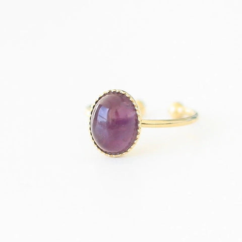 Bague ovale Améthyste