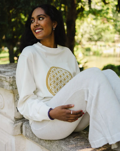 Sweat Unisex Fleur de Vie en Coton Bio