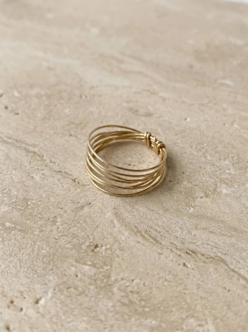 Bague Semainier Faith – Gold Filled 14k ou Argent 925