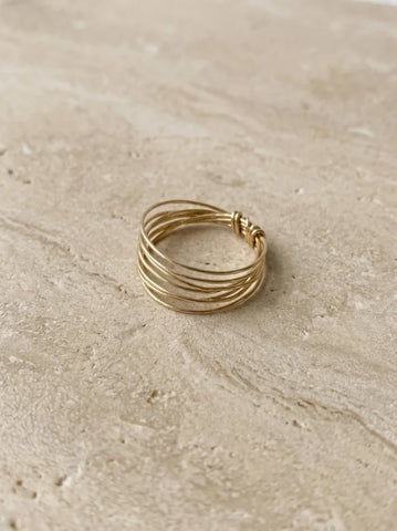 Bague Semainier Faith – Gold Filled 14k ou Argent 925