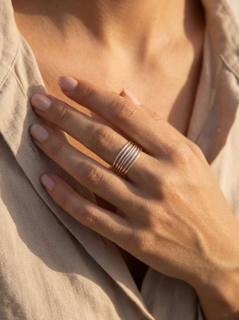 Bague Semainier Faith – Gold Filled 14k ou Argent 925