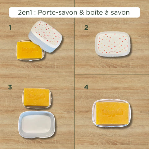 Boîte à savon Petits Coeurs