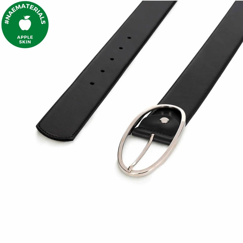Women's AppleSkin Vegan Belt Batea Black