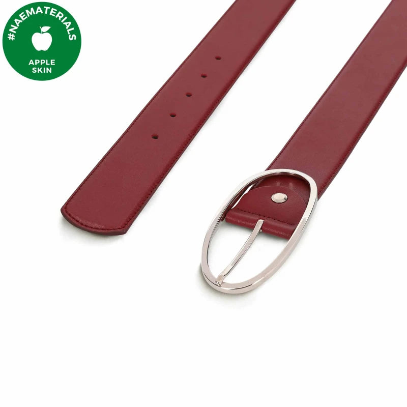 Women's AppleSkin Vegan Belt Batea Red