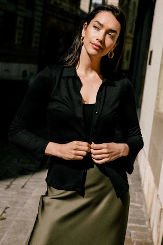 Top Mélisse noir